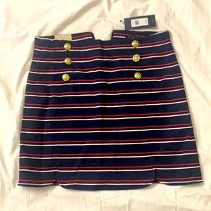 Tommy Hilfiger - Nautical Skirt with Gold Buttons
